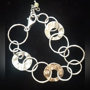 Silpada 925 Sterling Silver Paper Chain Bracelet